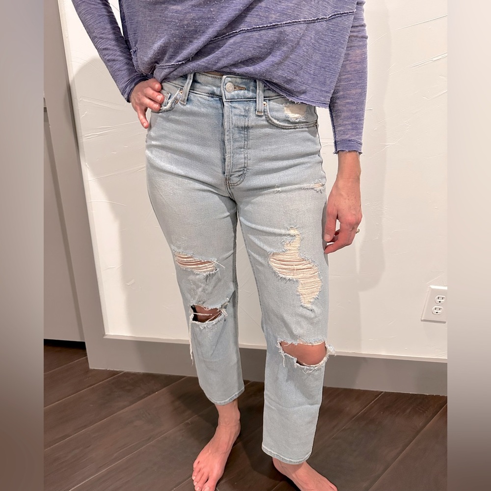 Wild Fable Highest Rise Light Wash Jeans, Size 2